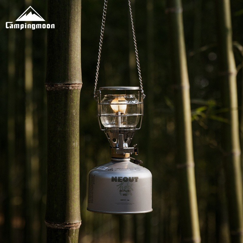 Cooking On Camping Stove - CAMPINGMOON T-4 Outdoor Camping Light Medium