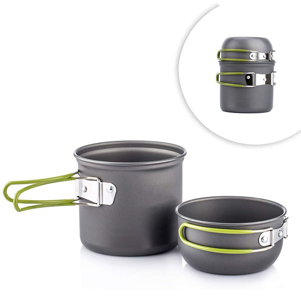 Camping Cooking Rice - Ultralight Camping Pots Cookware Set Portable