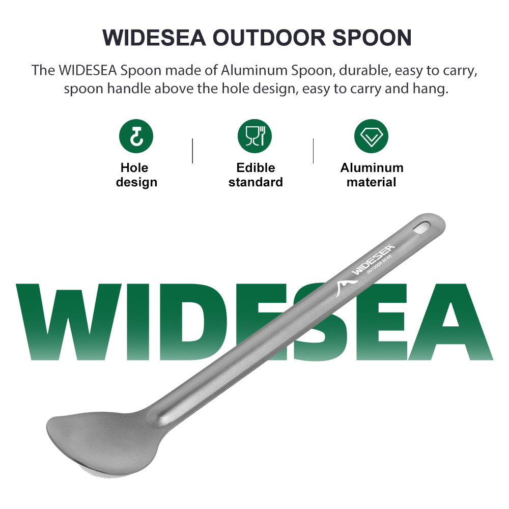 Camping Cooking Multi Tool - WIDESEA Aluminum Camping Spoon Long Handle