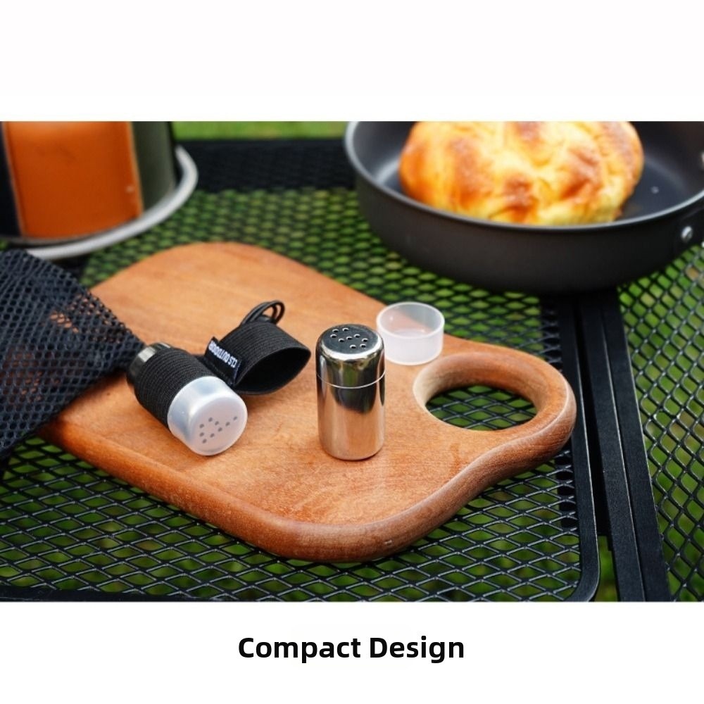 Camping Cooking Multi Tool - 2pcs Stainless Camping Seasoning Bottles With