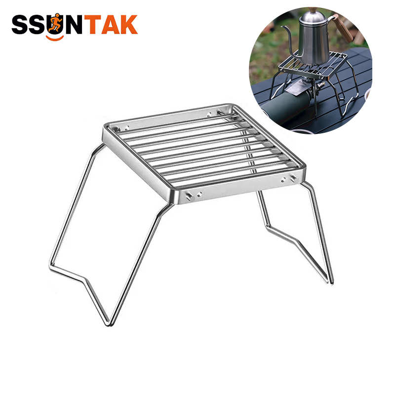 Camping Cooking Fire Stove - SSUNTAK Foldable Stainless Steel Camping Grill