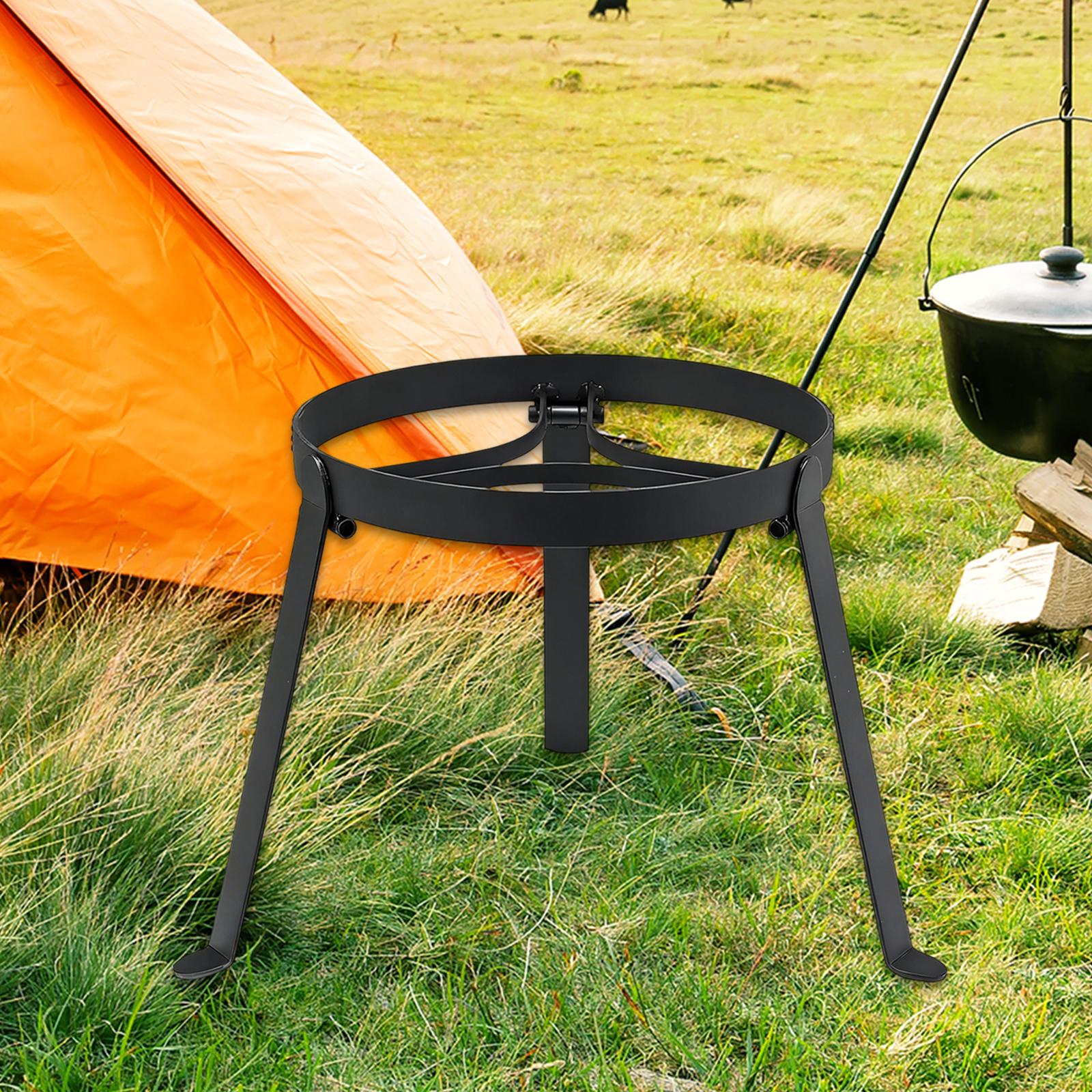 Camping Cooking Books - Foldable Cooking Campfire Tripod Iron Portable