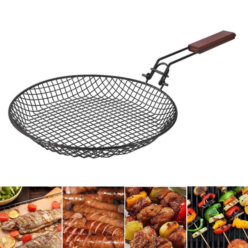 Camping Cooking Basket - Reusable Folding Camping Cooking Accessory Heat