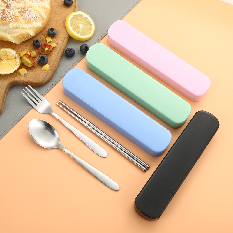 Camping Cooking Utensils Kit - Tableware Set Stainless Steel Korean Spoon