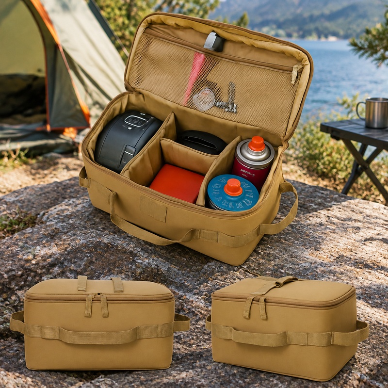 Camping Cooking Books - Durable Large Camping Storage Bag with