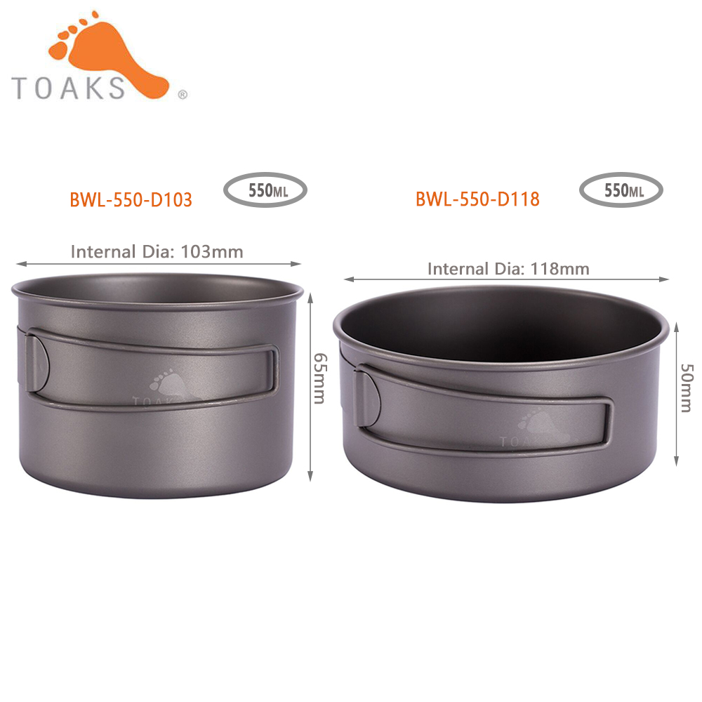 Toaks BWL-550 Cắm Trại Titan B - đánh giá và giá Camping Cooking Utensils Kit