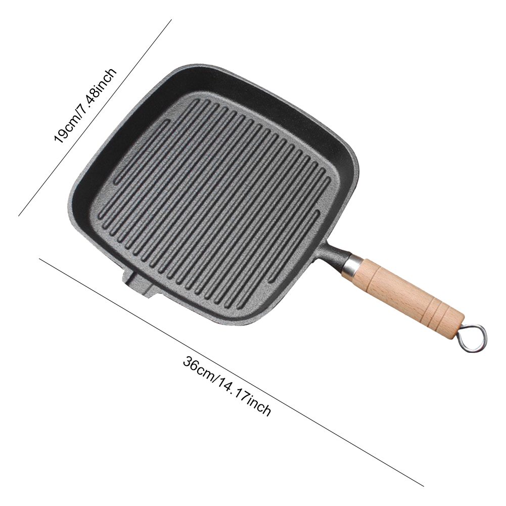 Iron Skillet Frying Pan with W - đánh giá và giá Skillet Cast Iron Camp