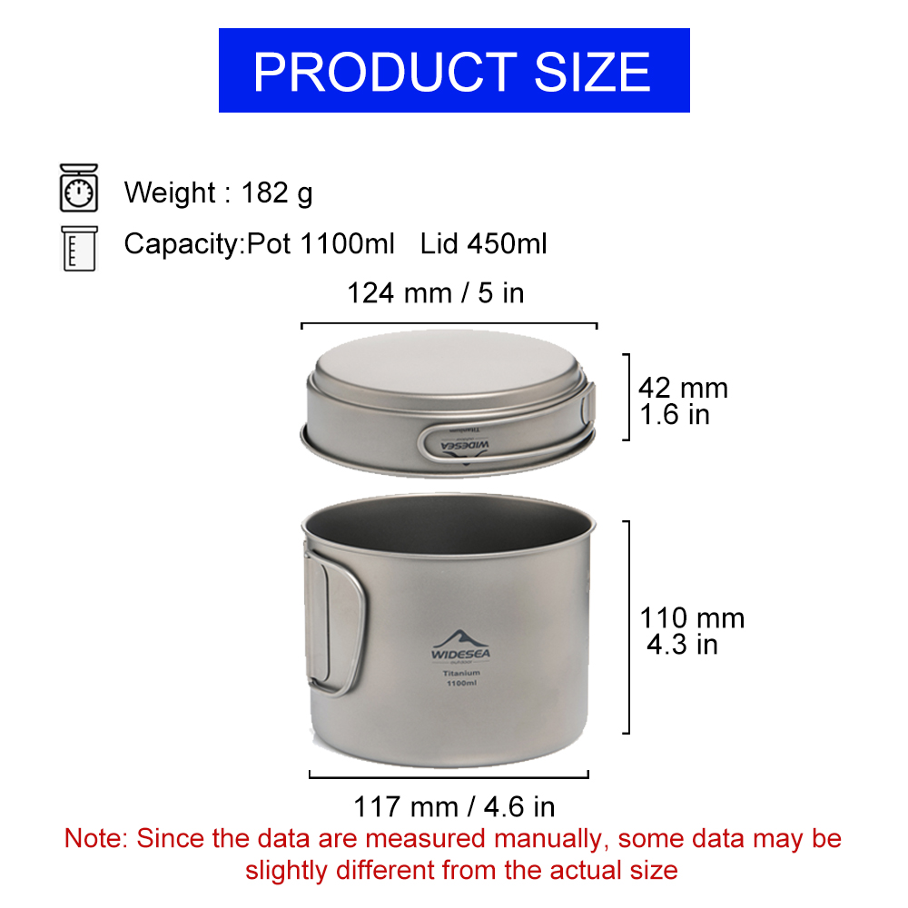 Widesea Ultralight Titanium Ca - đánh giá và giá Camping Cooking Utensils Kit