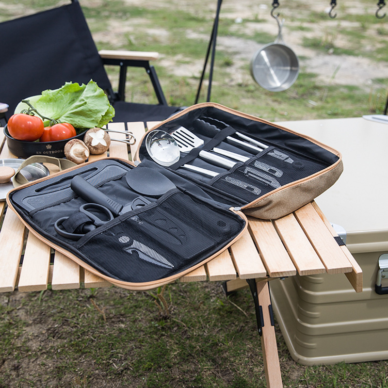 8pcs Camping Kitchen Cookware  - đánh giá và giá Camping Cooking Books