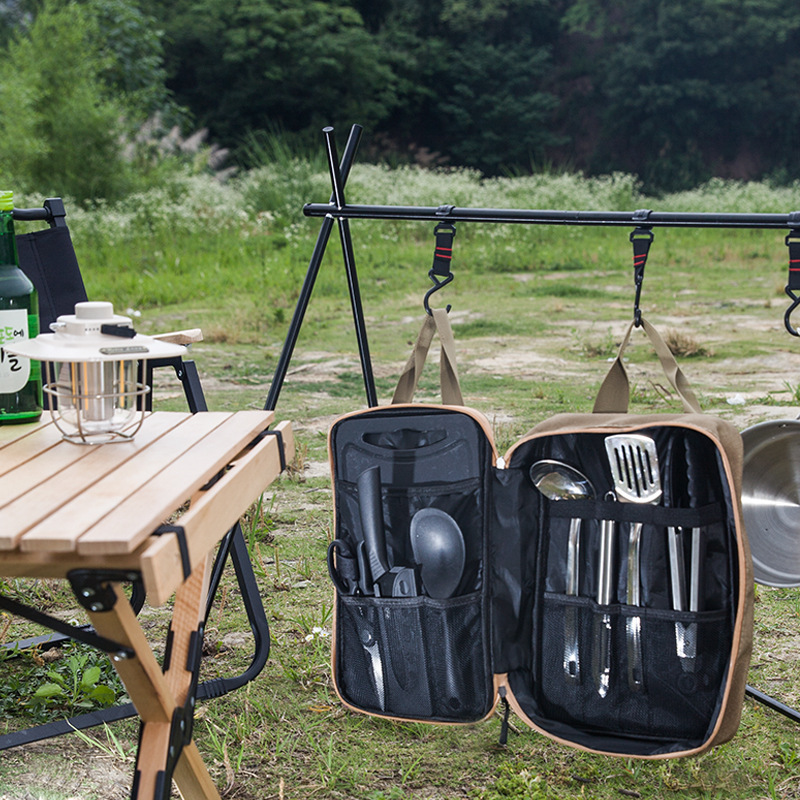 8pcs Camping Kitchen Cookware  - đánh giá và giá Camping Cooking Books
