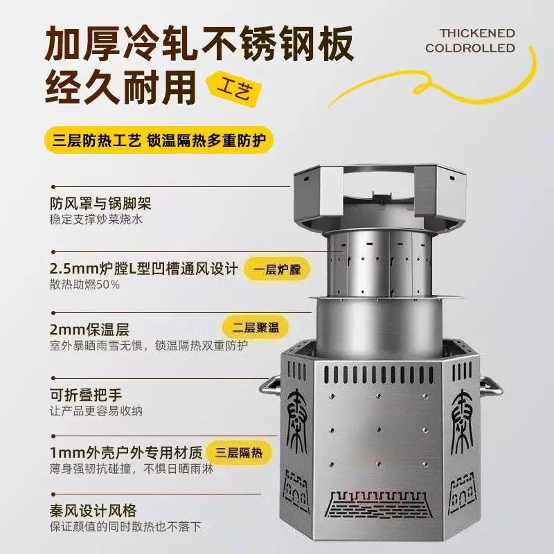 Stainless Steel Wood Stove, Sm - đánh giá và giá Camping Cooking Fire Stove