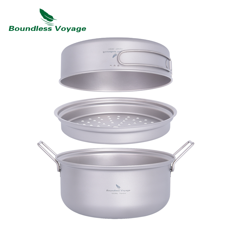 Boundless Voyage Titanium Stea - đánh giá và giá Camping Cooking Rice