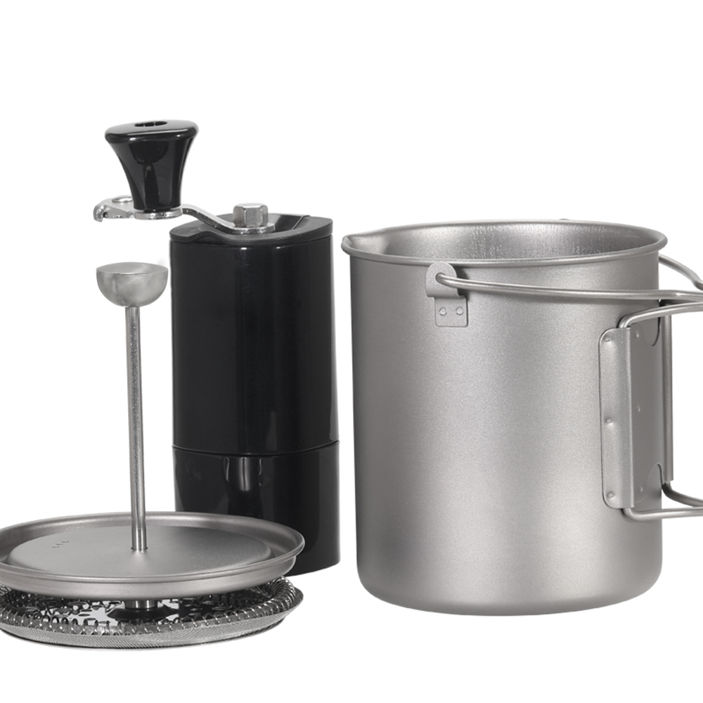 Lixada 750ml Titanium Coffee C - đánh giá và giá Camping Cooking Utensils Kit