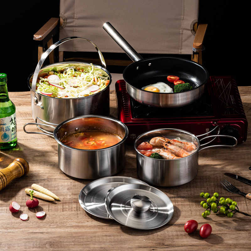 Portable Camping Picnic Cookwa - đánh giá và giá Camping Cooking Box Set