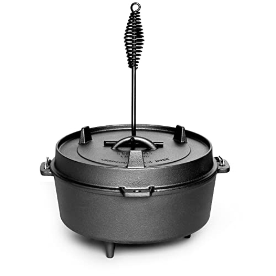 Pre-Seasoned Cast Iron Dutch O - đánh giá và giá Skillet Cast Iron Camp
