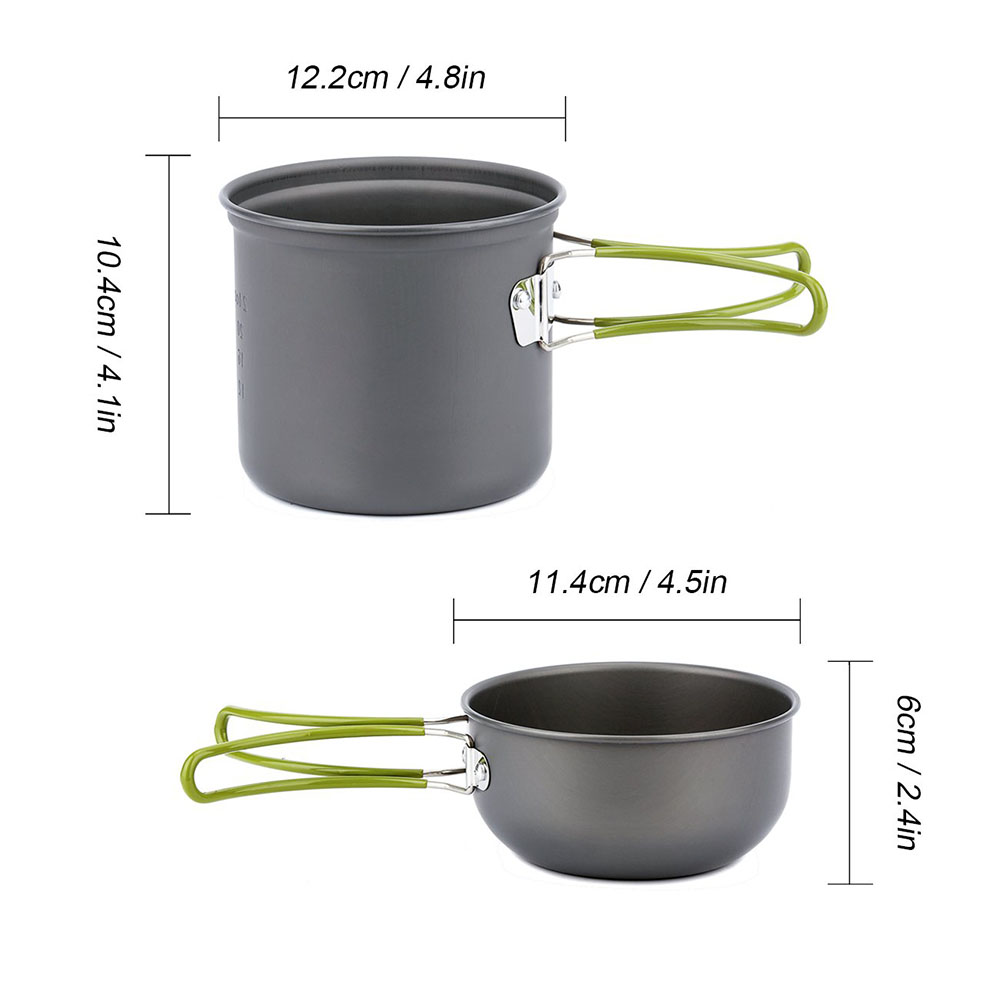 Ultralight Camping Pots Cookwa - đánh giá và giá Camping Cooking Rice