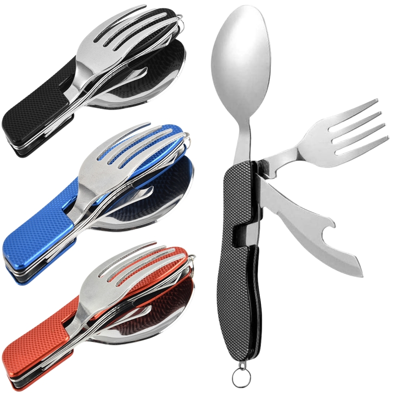 4 in1 Foldable Camping Utensil - đánh giá và giá Camping Cooking Cutlery Set