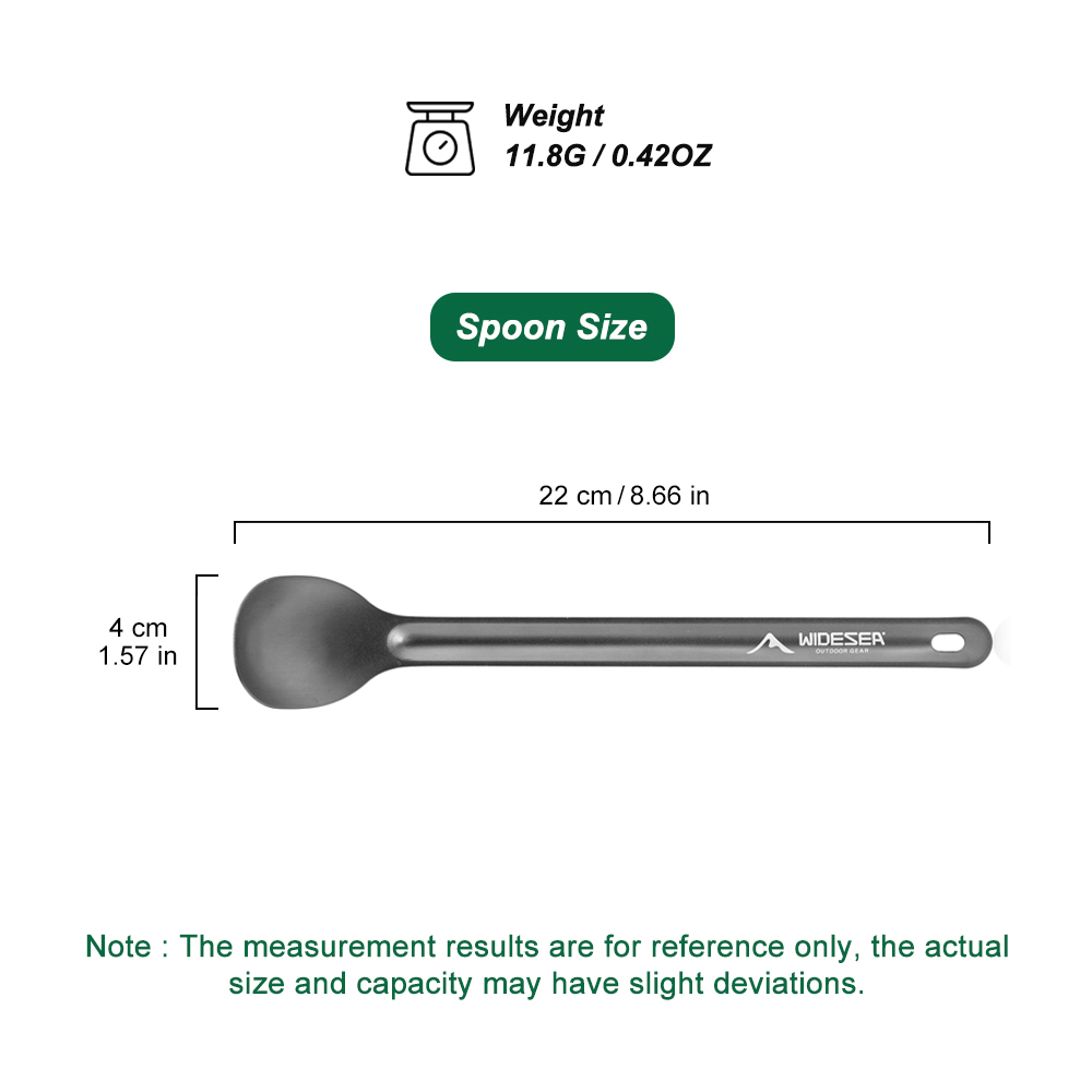 WIDESEA Aluminum Camping Spoon - đánh giá và giá Camping Cooking Multi Tool