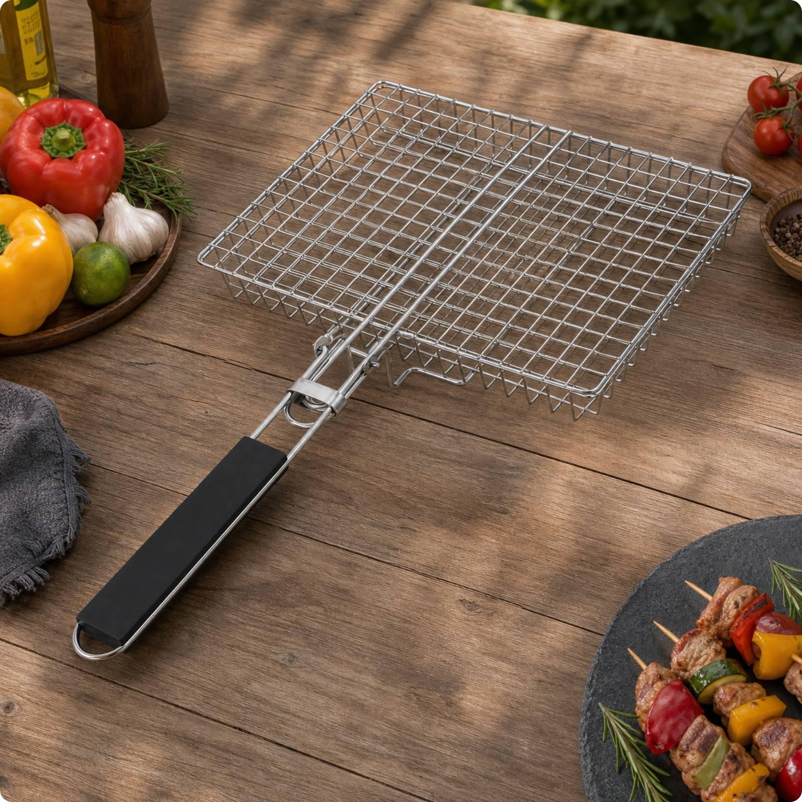 Portable Barbecue Grill Net fo - đánh giá và giá Camping Cooking Basket