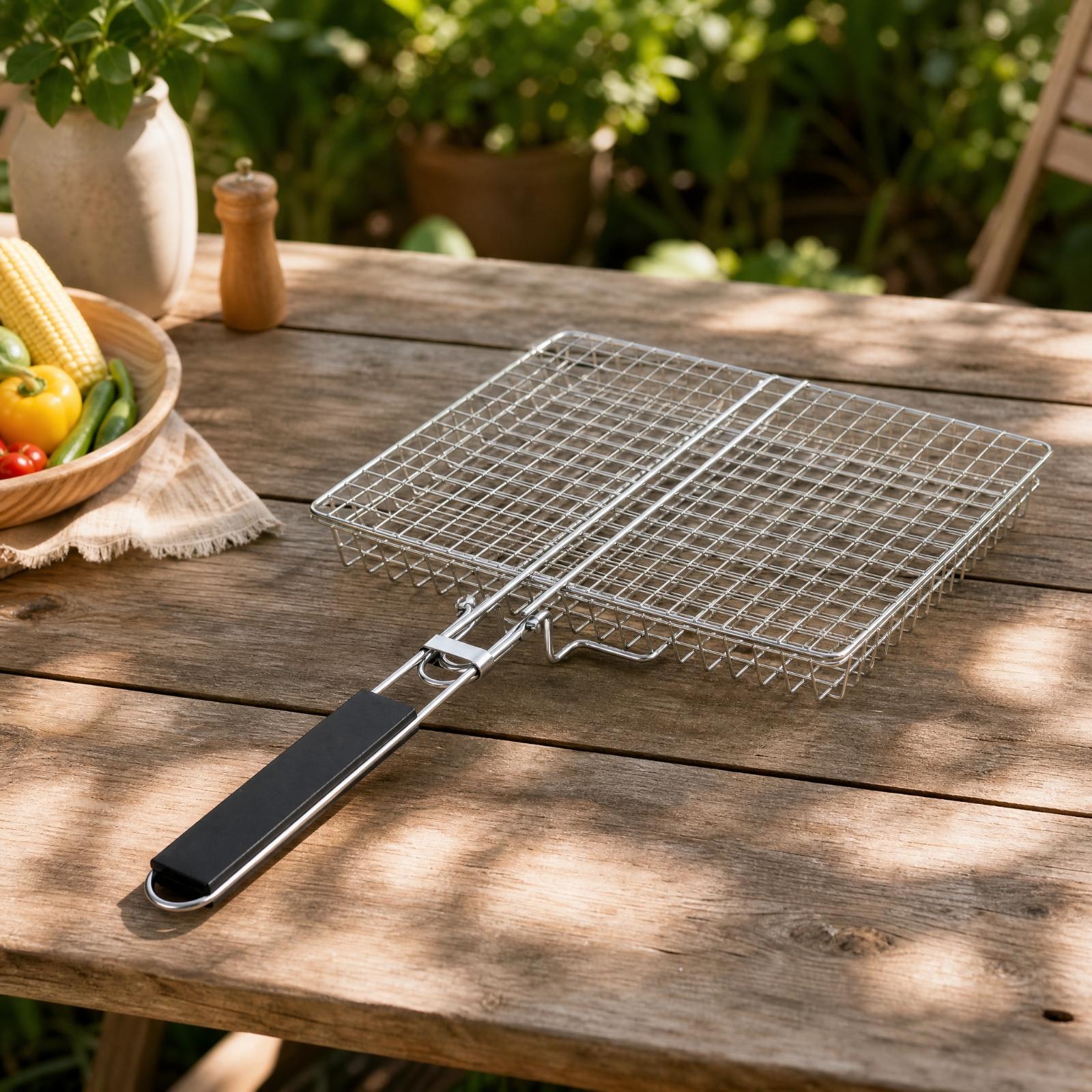 Portable Barbecue Grill Net fo - đánh giá và giá Camping Cooking Basket