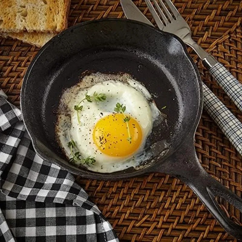 1pcs 14CM Camping Indoor and O - đánh giá và giá Skillet Cast Iron Camp