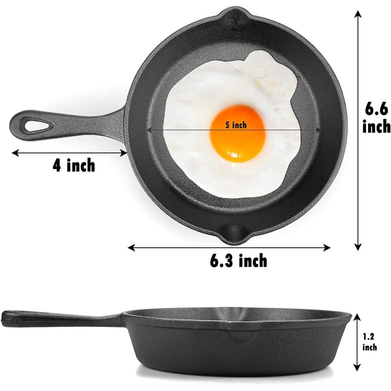 6 Inch Cast Iron Skillet, Fryi - đánh giá và giá Skillet Cast Iron Camp