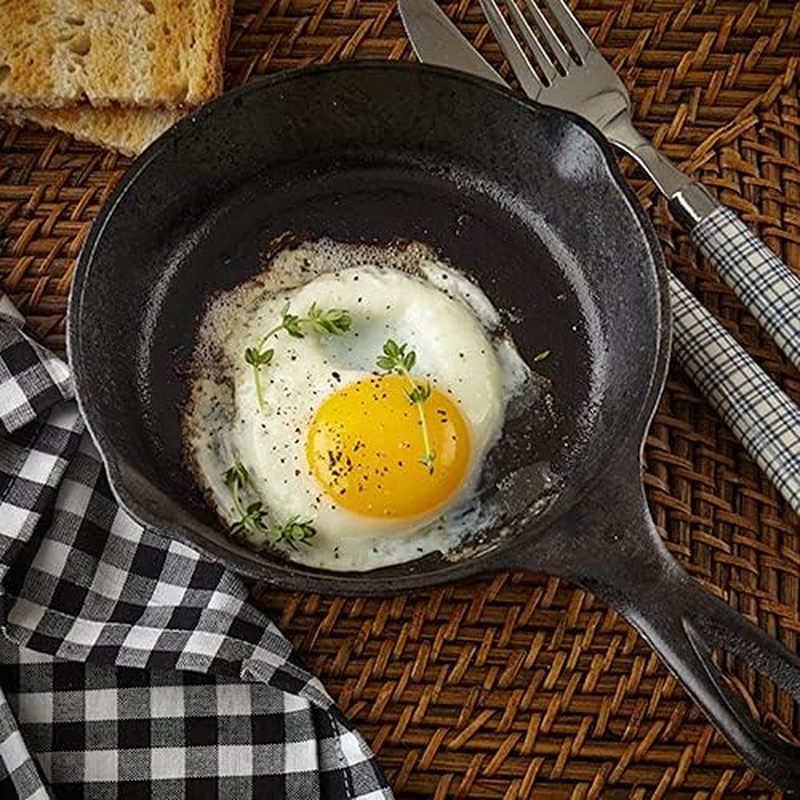 6 Inch Cast Iron Skillet, Fryi - đánh giá và giá Skillet Cast Iron Camp