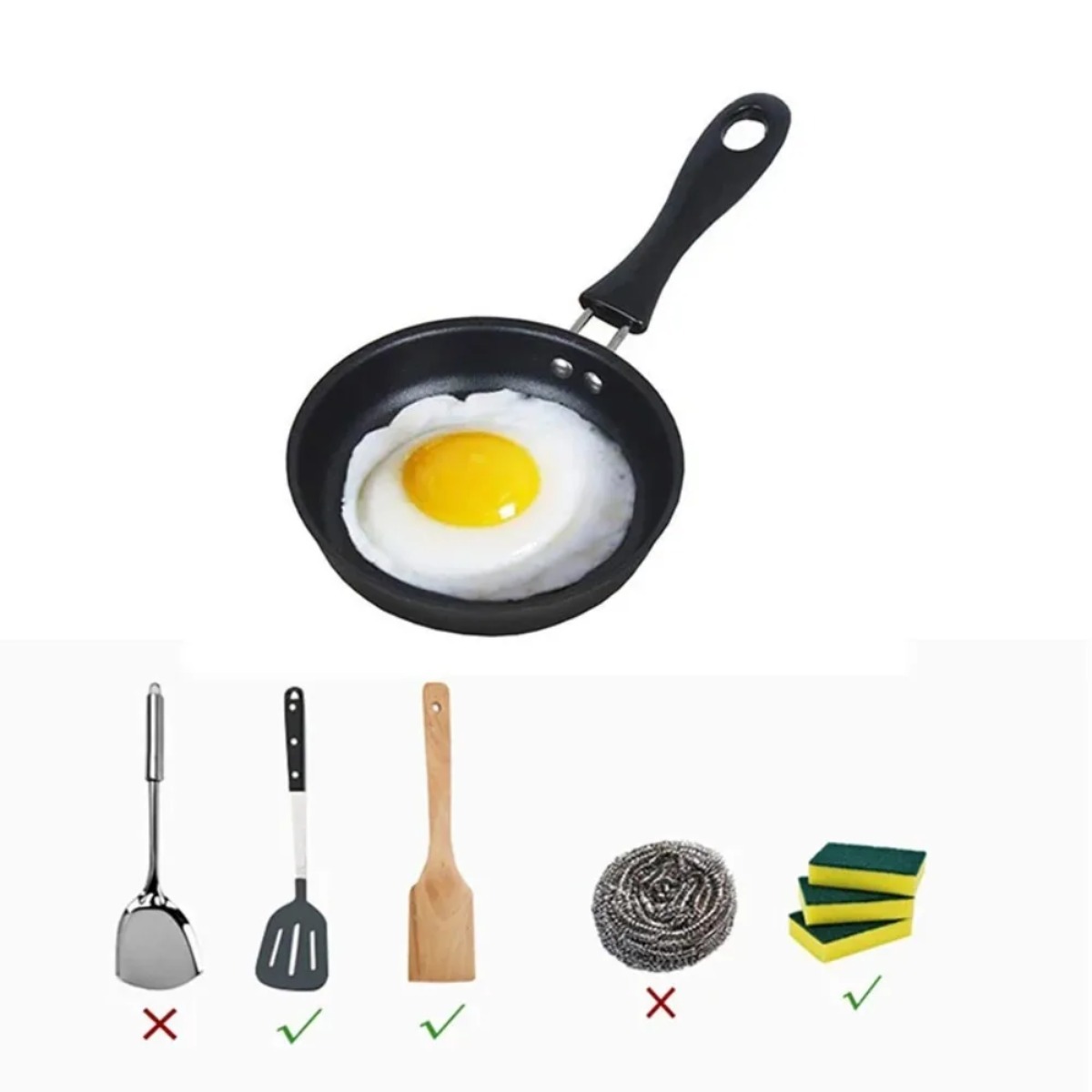 Mini Frying Pan with Handle Po - đánh giá và giá Skillet Cast Iron Camp