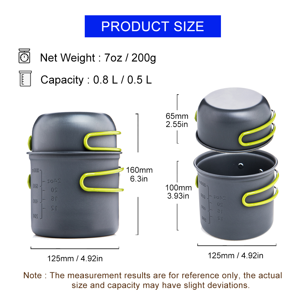 Widesea Siêu Nhẹ Cắm Trại Dụng - đánh giá và giá Camping Cooking Dishes