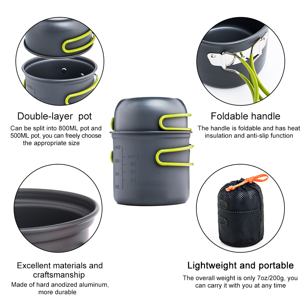 Widesea Siêu Nhẹ Cắm Trại Dụng - đánh giá và giá Camping Cooking Dishes