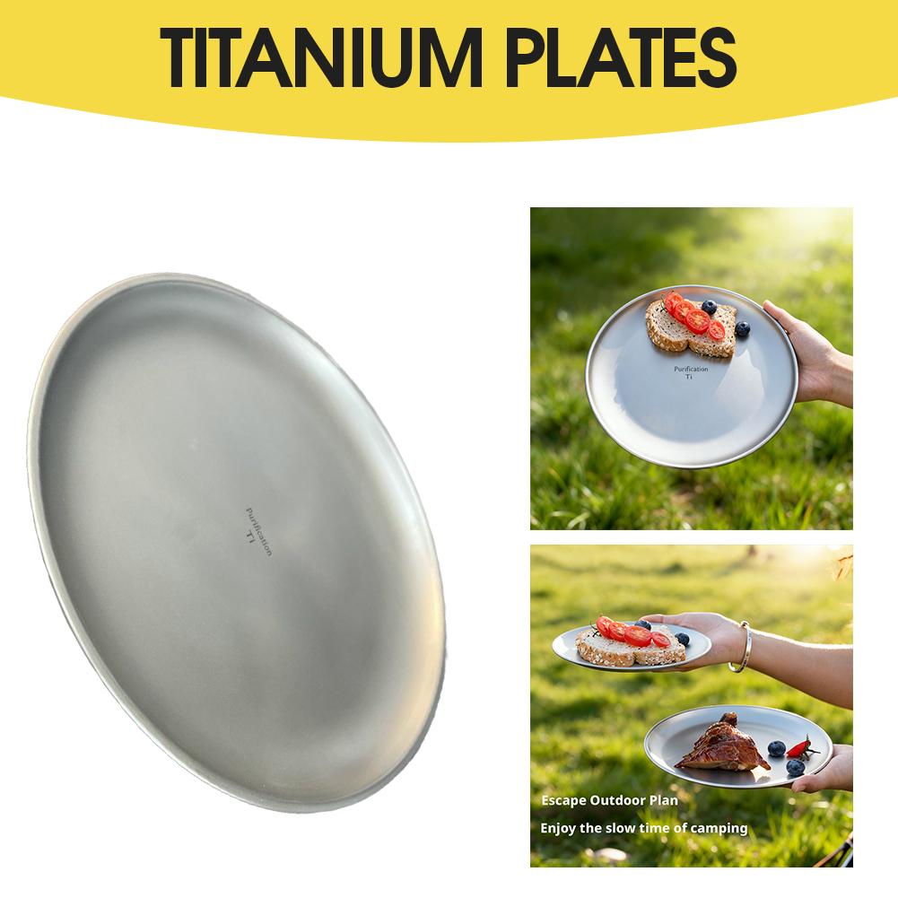 Pure Titanium Camping Plate Ul - đánh giá và giá Camping Cooking Dishes