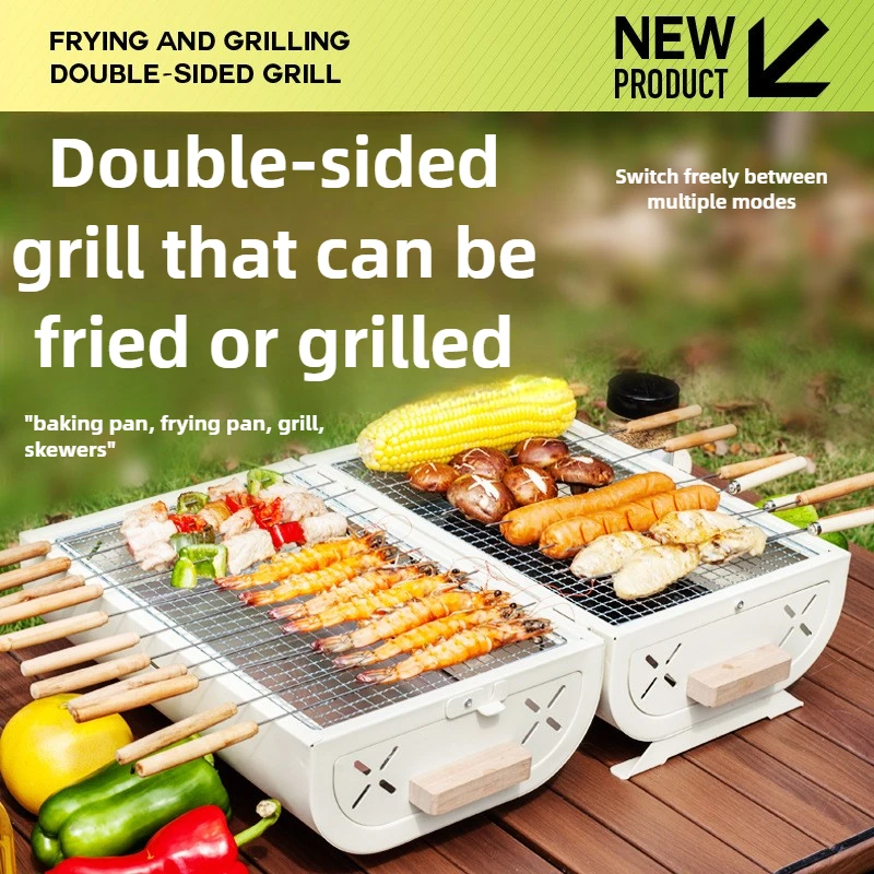 Barbecue Oven Household Grill  - đánh giá và giá Camping Cooking Box