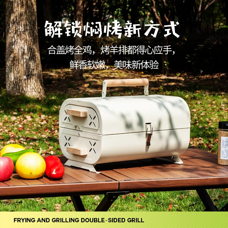Barbecue Oven Household Grill  - đánh giá và giá Camping Cooking Box