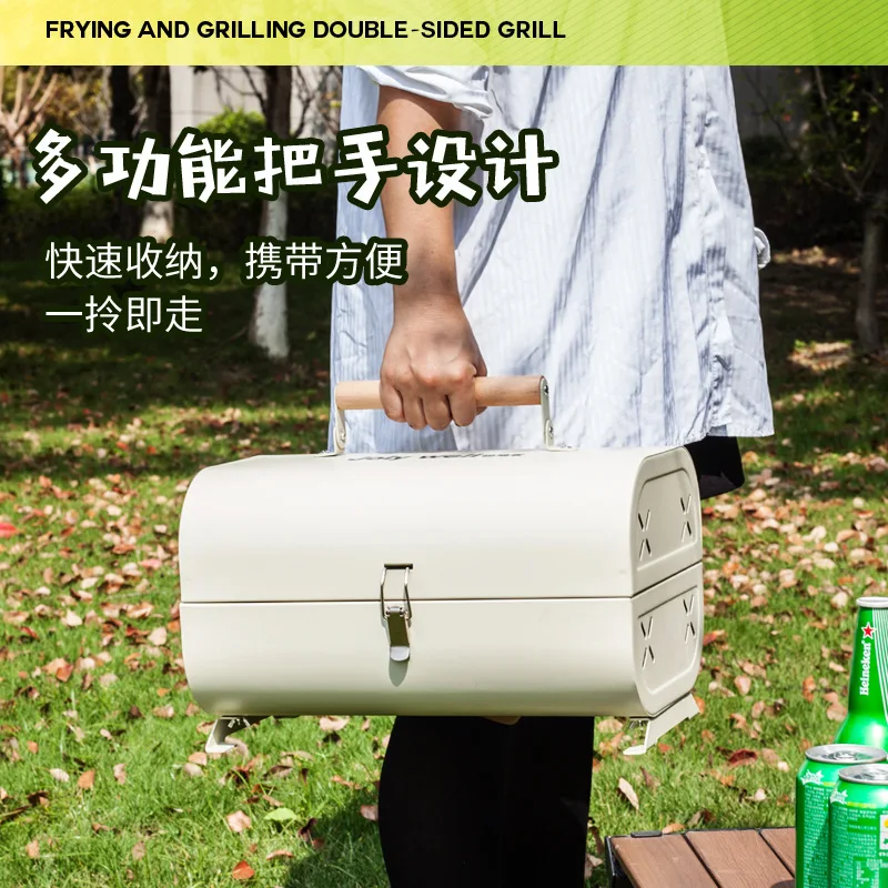 Barbecue Oven Household Grill  - đánh giá và giá Camping Cooking Box