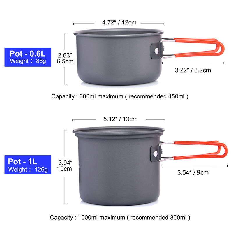 Widesea Camping Cookware Set O - đánh giá và giá Camping Cooking Books