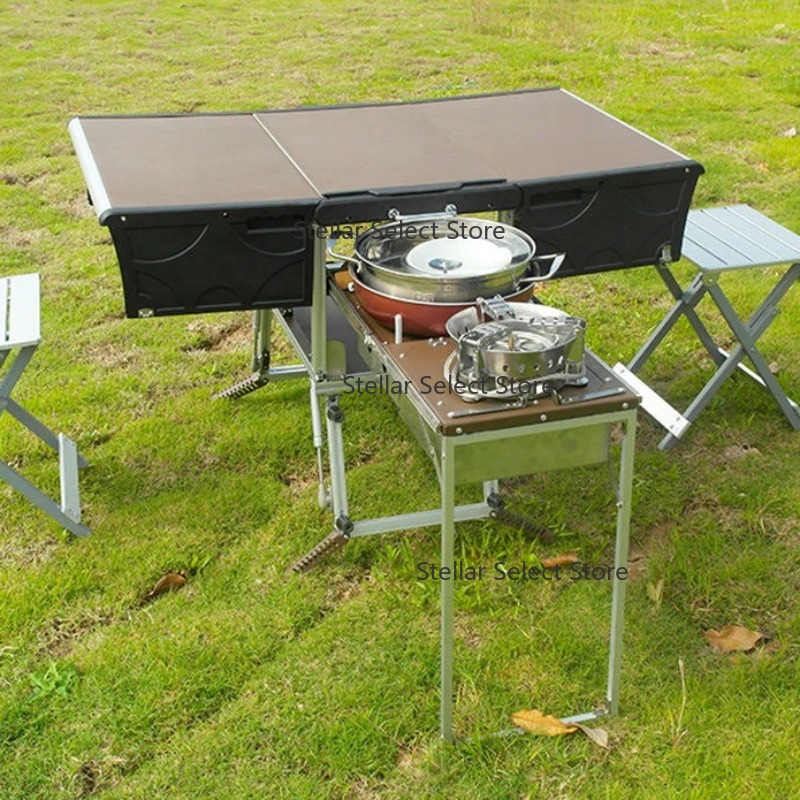 Full Set Outdoor Kitchen Hikin - đánh giá và giá Camping Cooking Box Set
