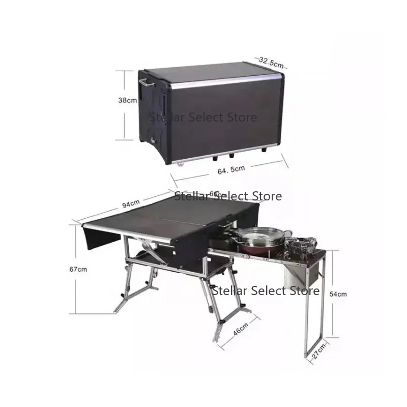 Full Set Outdoor Kitchen Hikin - đánh giá và giá Camping Cooking Box Set