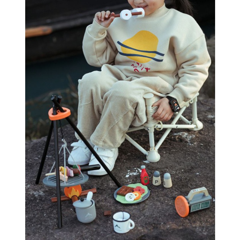 Wooden Camping Pretend Play Se - đánh giá và giá Camping Cooking With Kids