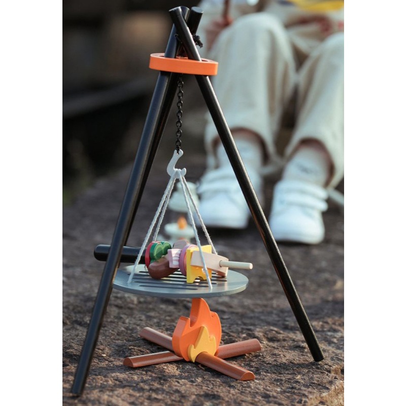 Wooden Camping Pretend Play Se - đánh giá và giá Camping Cooking With Kids