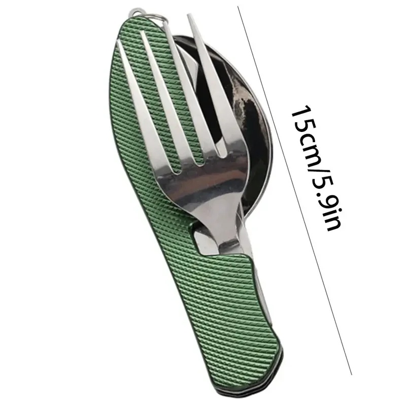 Stainless Steel Cutlery 4in1 O - đánh giá và giá Camping Cooking Cutlery Set