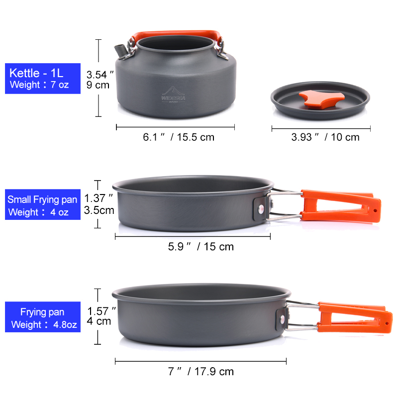 Widesea Camping Outdoor Cookwa - đánh giá và giá Camping Cooking Rice