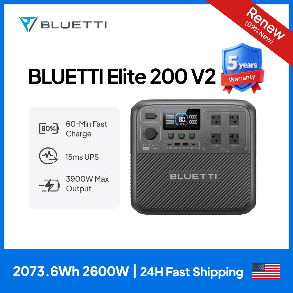 【Renew】BLUETTI Elite 200 V2 Po - đánh giá và giá Camping Cooking Box