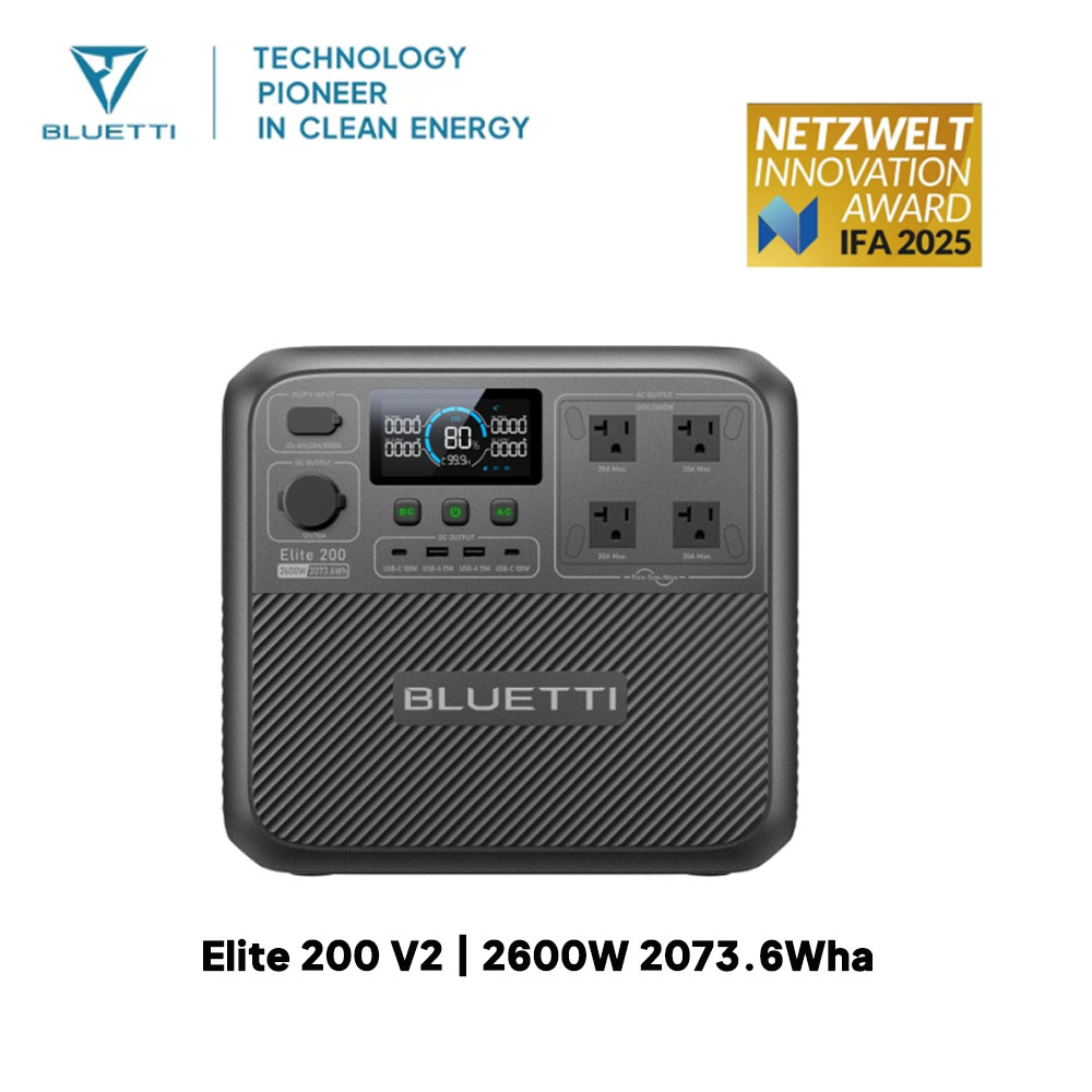 【Renew】BLUETTI Elite 200 V2 Po - đánh giá và giá Camping Cooking Box