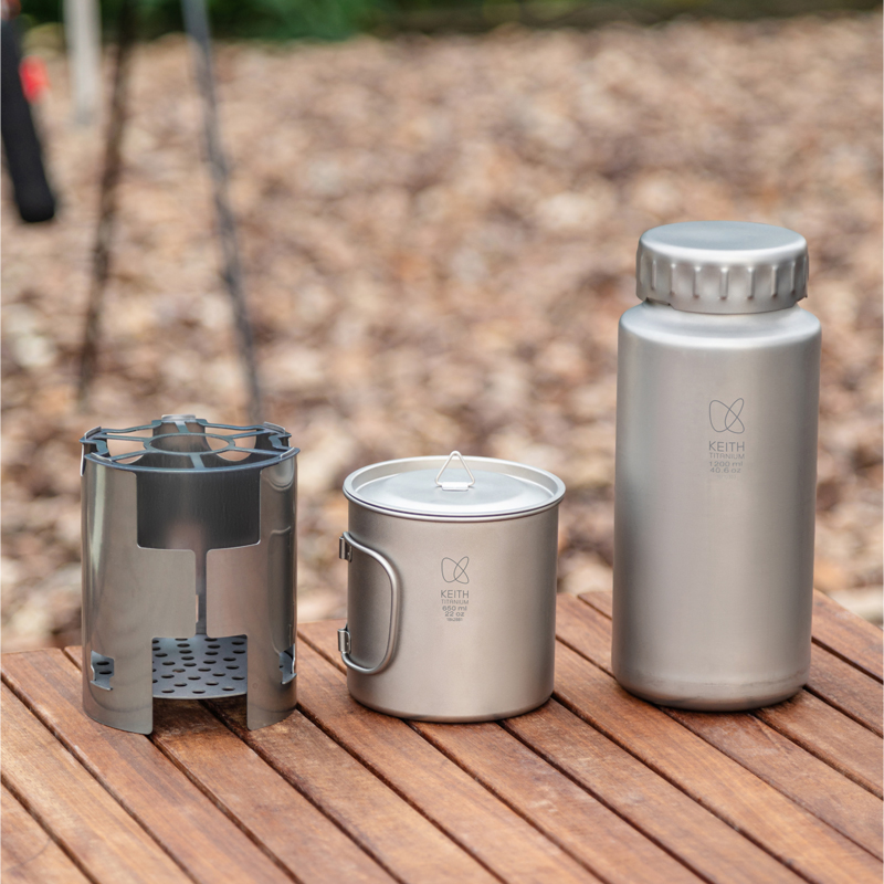 KEITH Pure Titanium Nesting Ca - đánh giá và giá Camping Cooking Books