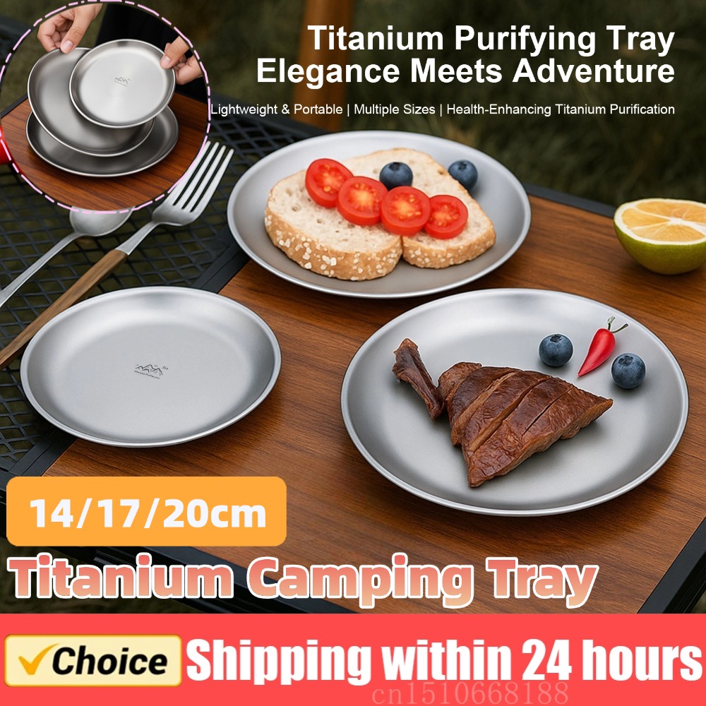 14/17/20cm Titanium Camping Pl - đánh giá và giá Camping Cooking Utensils Kit