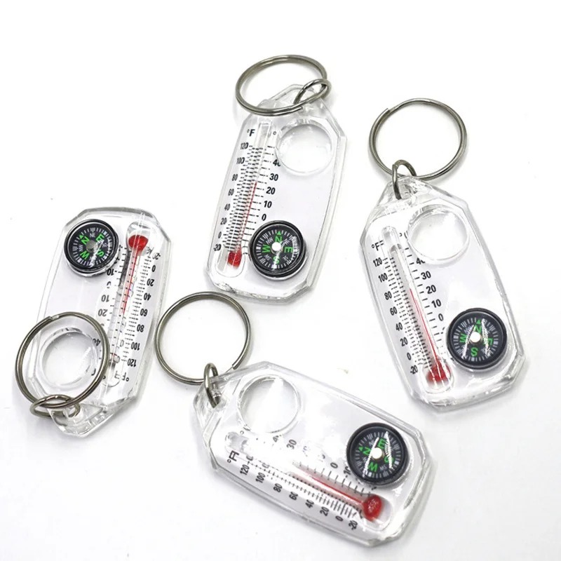 3 in 1 Keychain Compass Portab - đánh giá và giá Camping Cooking Multi Tool