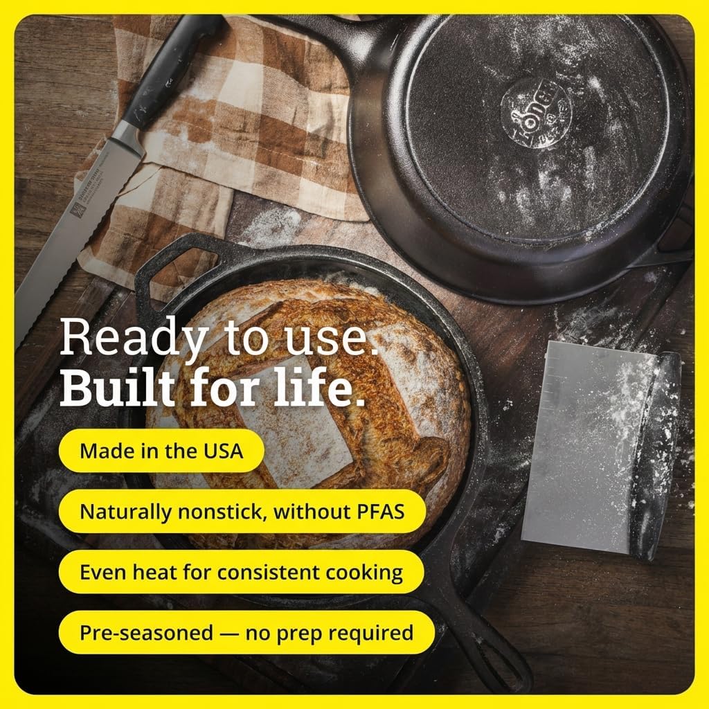 2-in-1 Cast Iron Combo Cooker: - đánh giá và giá Skillet Cast Iron Camp