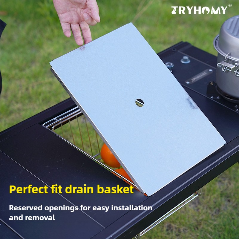 One Unit Drain Basket Cover 3  - đánh giá và giá Camping Cooking Basket