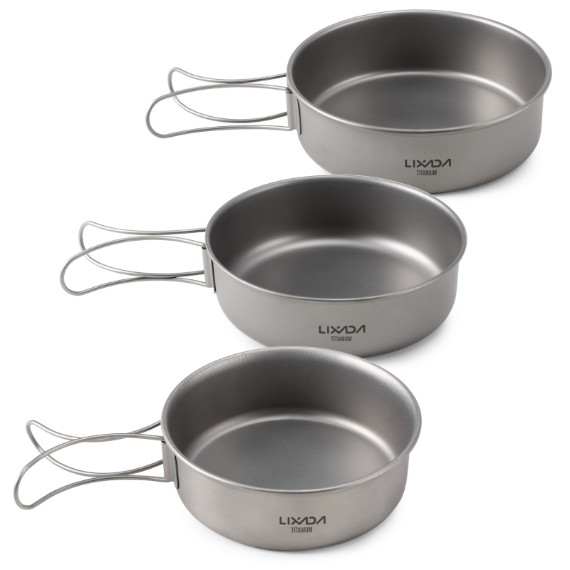 Lixada Titanium Bowls Ultralig - đánh giá và giá Camping Cooking Dishes