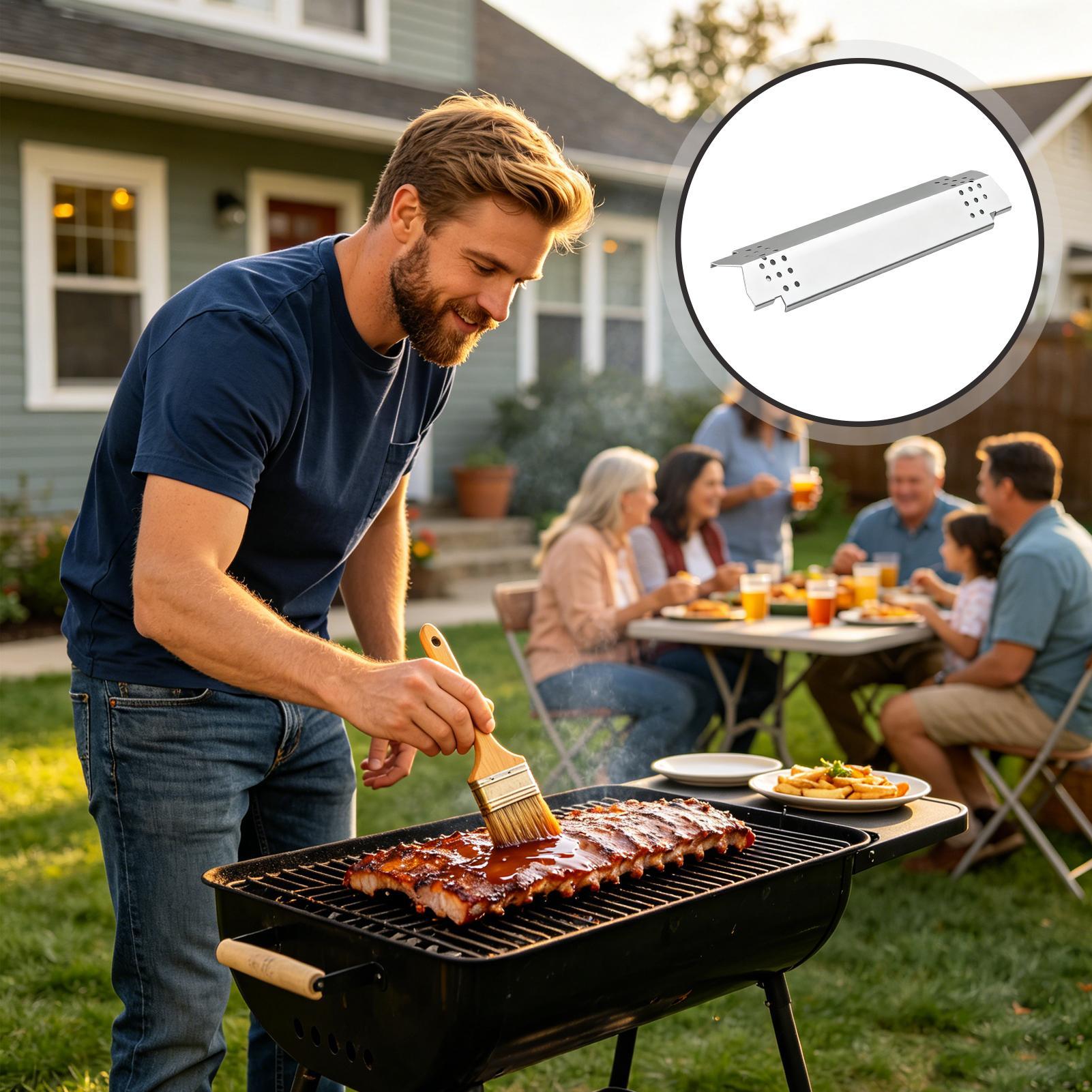 Grill Heat Shield Barbecue Bur - đánh giá và giá Camping Cooking Cover